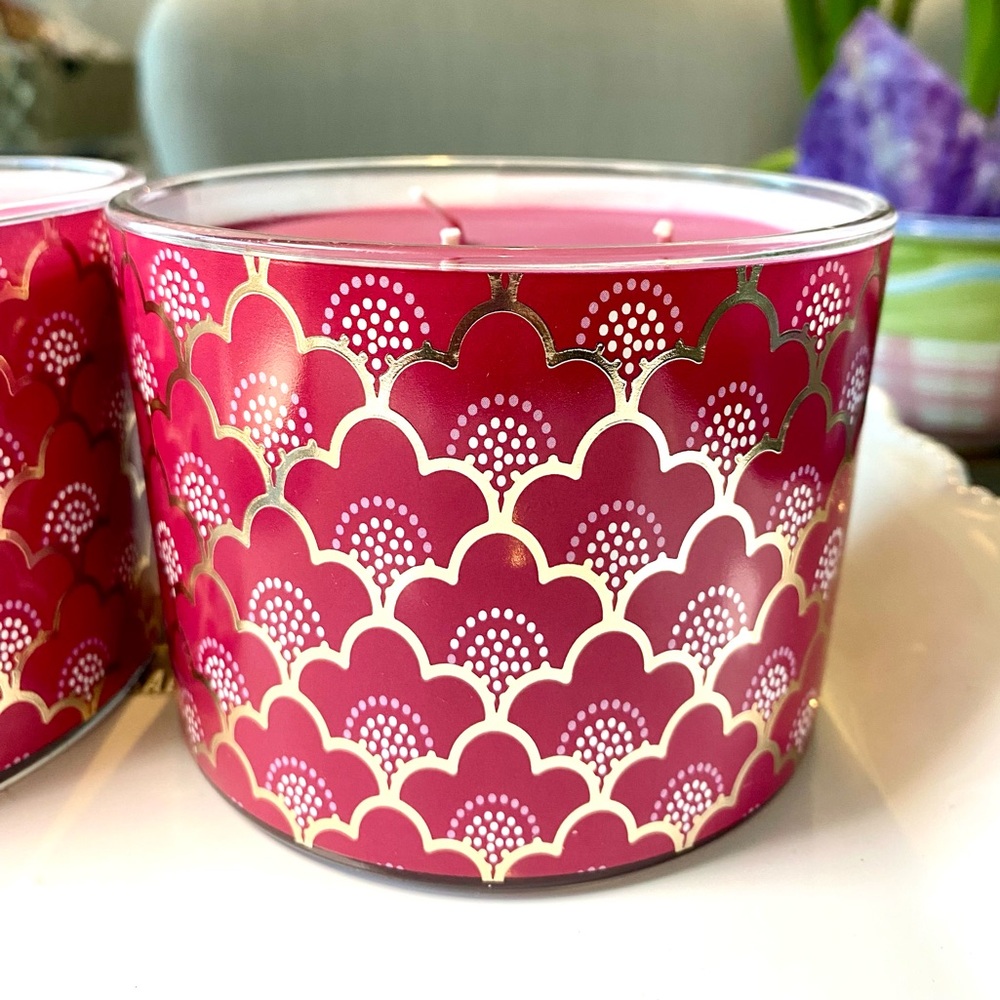 🍒Set of 2 Large Candles 14.5 oz "Cherry Blossom " - Picture 4 of 7